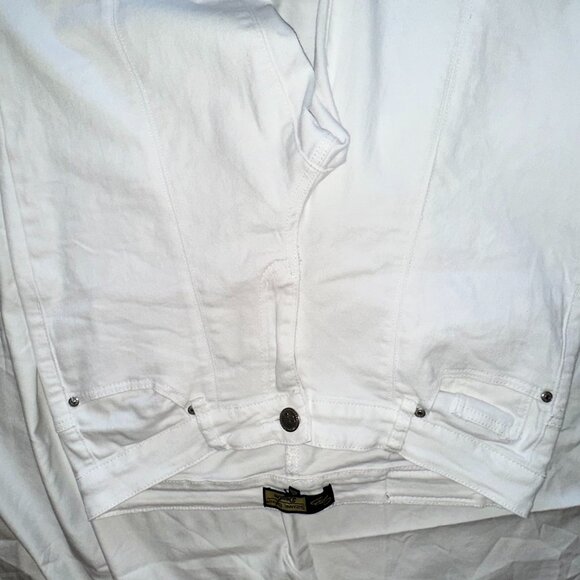 Suzanne Betro*Accented Ankle White Denim Jeans - Picture 4 of 10